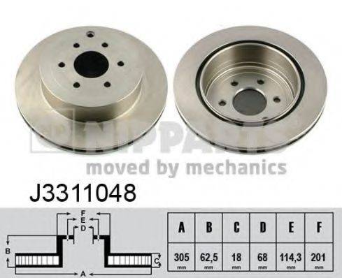 NIPPARTS J3311048 гальмівний диск