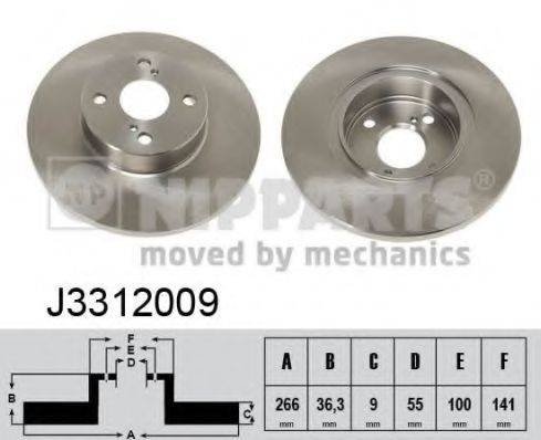 NIPPARTS J3312009 гальмівний диск