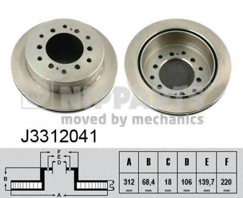 NIPPARTS J3312041 гальмівний диск