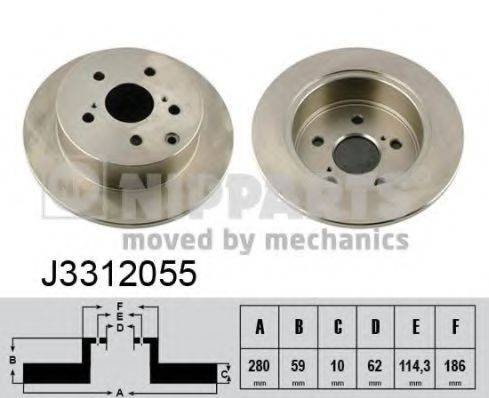 NIPPARTS J3312055 гальмівний диск