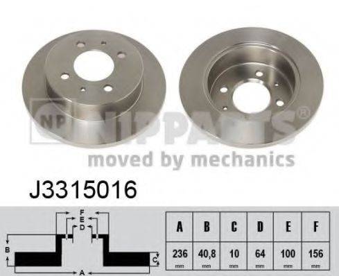 NIPPARTS J3315016 гальмівний диск