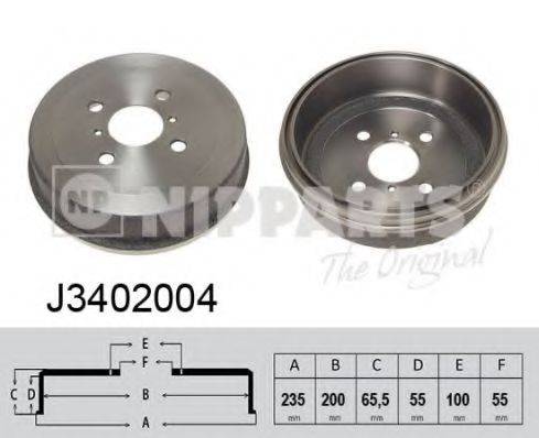 NIPPARTS J3402004 Гальмівний барабан