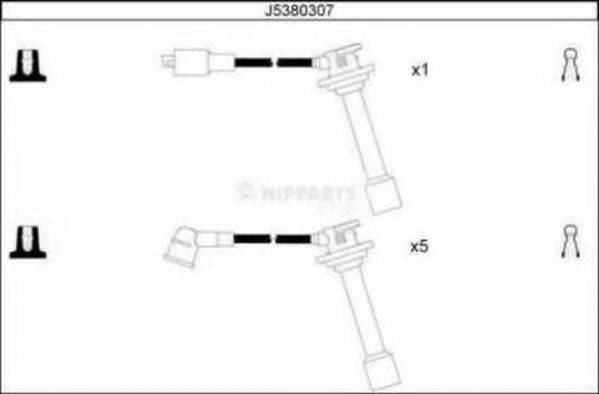 NIPPARTS J5380307 Комплект дротів запалювання