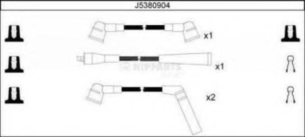 NIPPARTS J5380904 Комплект дротів запалювання