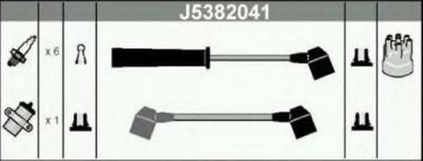 NIPPARTS J5382041 Комплект дротів запалювання