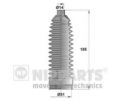 NIPPARTS N2843025 Комплект пильника, рульове керування