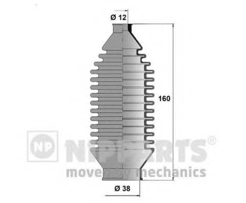 NIPPARTS N2848003 Комплект пильника, рульове керування