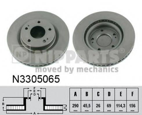 NIPPARTS N3305065 гальмівний диск