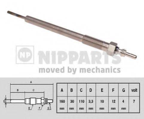 NIPPARTS N5713017 Свічка розжарювання