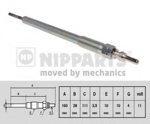 NIPPARTS N5715019 Свічка розжарювання