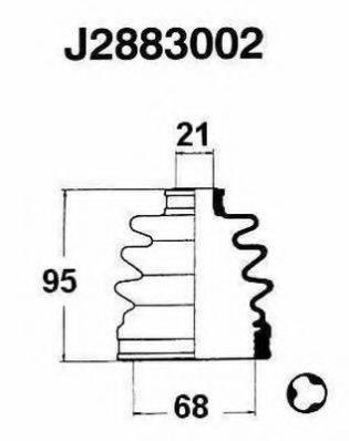 NIPPARTS J2883002 Комплект пильника, приводний вал