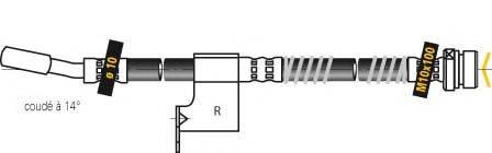 MGA F5554 Гальмівний шланг