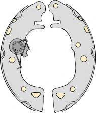 MGA M640 Комплект гальмівних колодок
