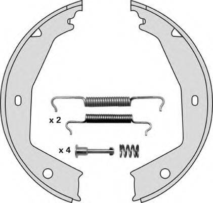 MGA M777R Комплект гальмівних колодок, стоянкова гальмівна система