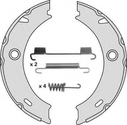 MGA M805R Комплект гальмівних колодок, стоянкова гальмівна система