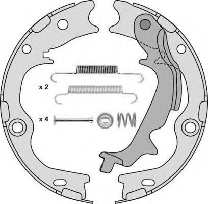 MGA M916R Комплект гальмівних колодок, стоянкова гальмівна система