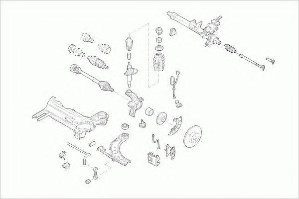 ZF PARTS VWGOLFFZ027 Рульове управління; Підвіска колеса