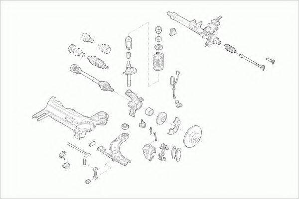 ZF PARTS VWGOLFFZ044 Рульове управління; Підвіска колеса