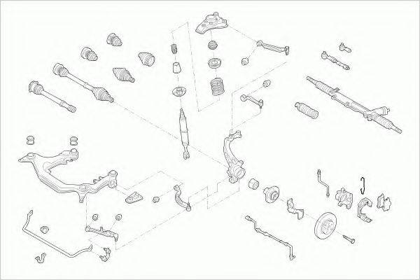 ZF PARTS AUDIA4FZ002 Рульове управління; Підвіска колеса