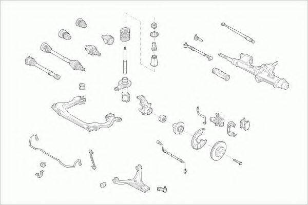 ZF PARTS AUDI80AVFZ005 Рульове управління; Підвіска колеса