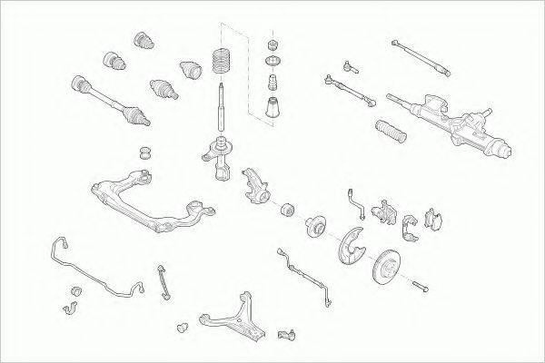 ZF PARTS AUDI80FZ007 Рульове управління; Підвіска колеса