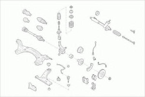 ZF PARTS VWLUPOFZ002 Рульове управління; Підвіска колеса