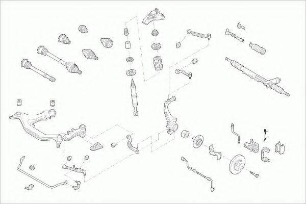 ZF PARTS VWPASSAFZ032 Рульове управління; Підвіска колеса