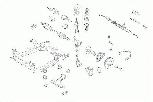 ZF PARTS OPELASTRAFZ038 Рульове управління; Підвіска колеса