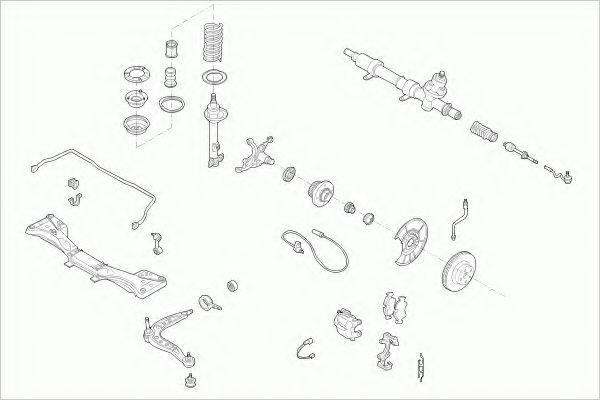 ZF PARTS BMW3FZ003 Рульове управління; Підвіска колеса