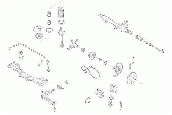 ZF PARTS BMW3CABFZ003 Рульове управління; Підвіска колеса