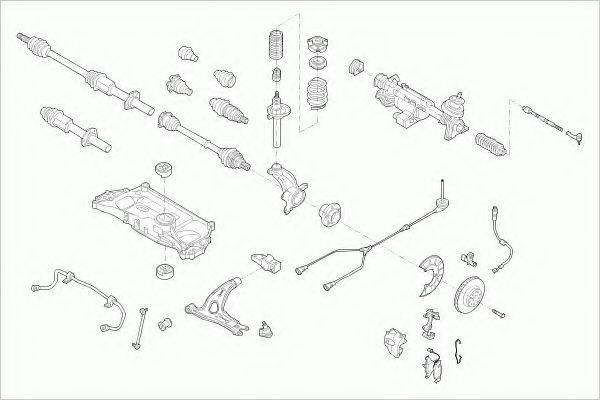 ZF PARTS VWTOURAFZ002 Рульове управління; Підвіска колеса