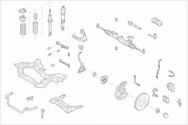 ZF PARTS MERCEEKLAFZ014 Рульове управління; Підвіска колеса