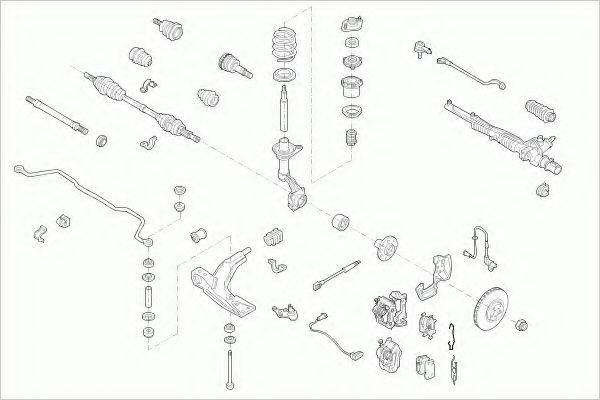 ZF PARTS OPELKADETFZ011 Рульове управління; Підвіска колеса