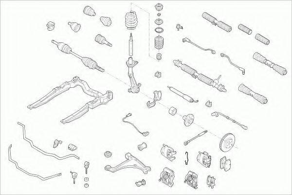 ZF PARTS OPELVECTRFZ011 Рульове управління; Підвіска колеса