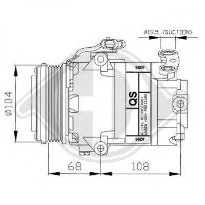 DIEDERICHS 7180500 Компресор, кондиціонер