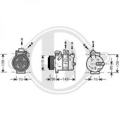 DIEDERICHS 7189000 Компресор, кондиціонер