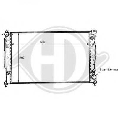 DIEDERICHS 8101104 Радіатор, охолодження двигуна