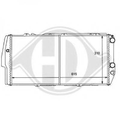DIEDERICHS 8101112 Радіатор, охолодження двигуна