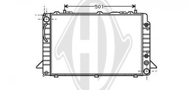DIEDERICHS 8101132 Радіатор, охолодження двигуна