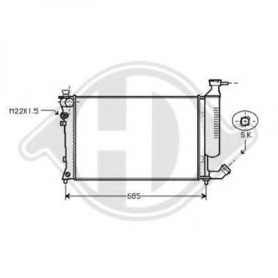 DIEDERICHS 8104196 Радіатор, охолодження двигуна