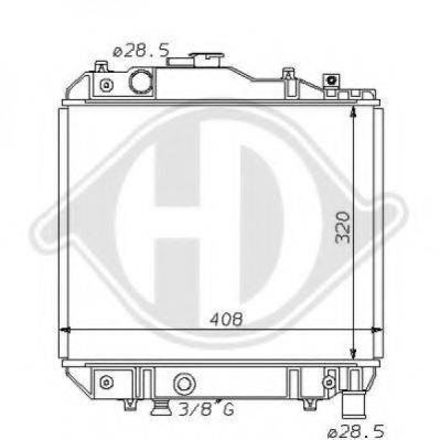 DIEDERICHS 8120131 Радіатор, охолодження двигуна