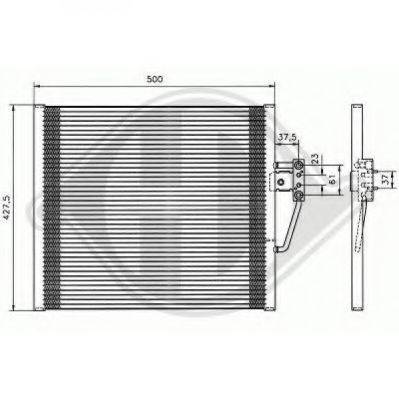 DIEDERICHS 8122301 Конденсатор, кондиціонер