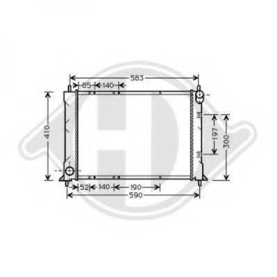 DIEDERICHS 8130119 Радіатор, охолодження двигуна