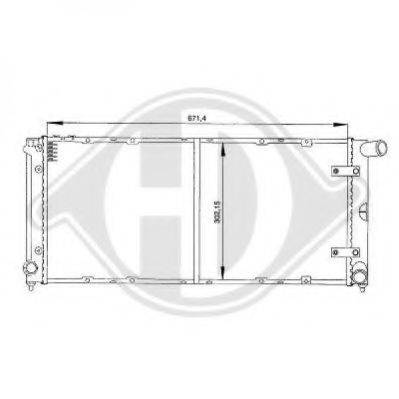 DIEDERICHS 8133107 Радіатор, охолодження двигуна