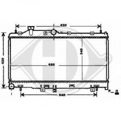 DIEDERICHS 8135114 Радіатор, охолодження двигуна