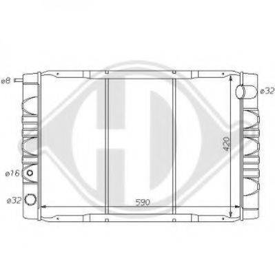 DIEDERICHS 8139132 Радіатор, охолодження двигуна
