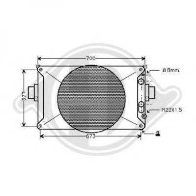 DIEDERICHS 8213120 Радіатор, охолодження двигуна