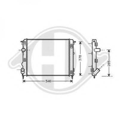 DIEDERICHS 8441305 Радіатор, охолодження двигуна