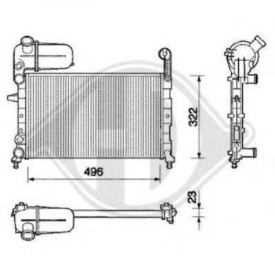 DIEDERICHS 8505961 Радіатор, охолодження двигуна