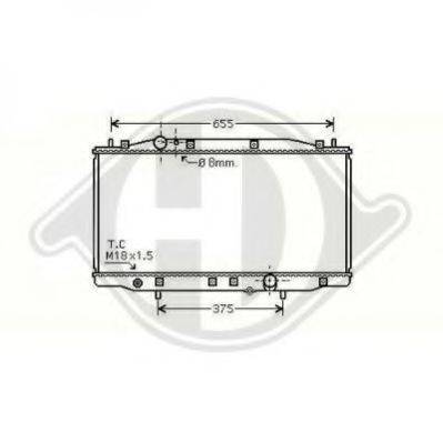 DIEDERICHS 8521909 Радіатор, охолодження двигуна